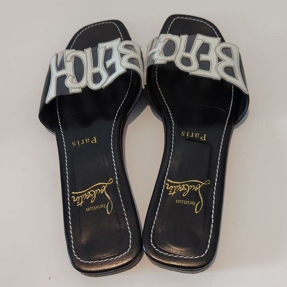 Christian Louboutin Beach Slide Sandals - Picture 7 of 9